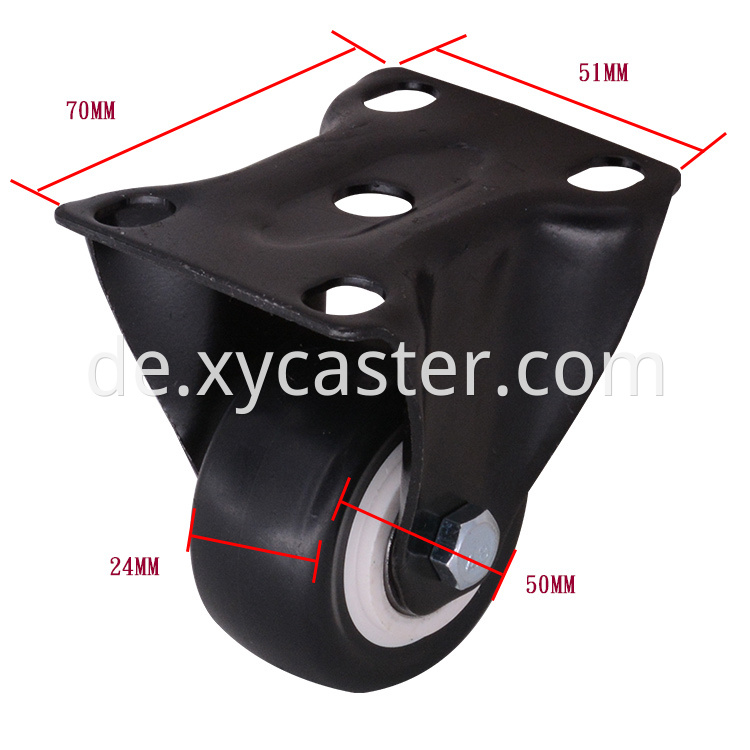 2 Inch Pvc Fixed Caster